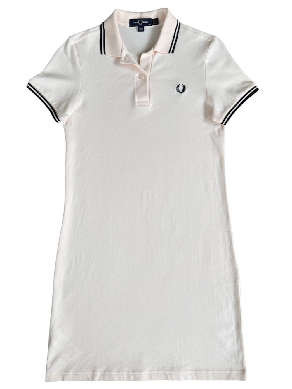 Fred Perry Women’s Pique Polo Shirt Dress Light Pink Size UK 8 / US 4 WORN ONCE